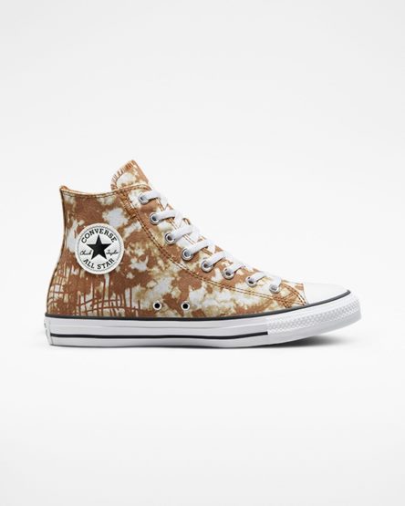Women's Converse Chuck Taylor All Star Dip Dye High Top Shoes Brown / White / Black | AU 0CE95B